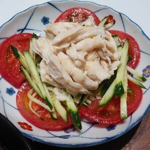 棒々鶏サラダ♡鶏胸肉をレンチン＆ポン酢であっさり